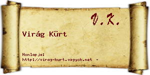 Virág Kürt névjegykártya